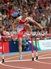 Niall Flannery (England) in the heats of the 400 metres hurdles, 2014 Commonwealth Games, Glasgow. Photo: David T. Hewitson/Sports for All Pics